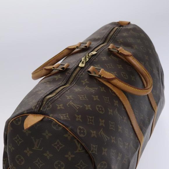 LOUIS VUITTON Monogram Keepall 50 Boston Bag M41426 LV Auth BD1916 - Picture 6 of 16